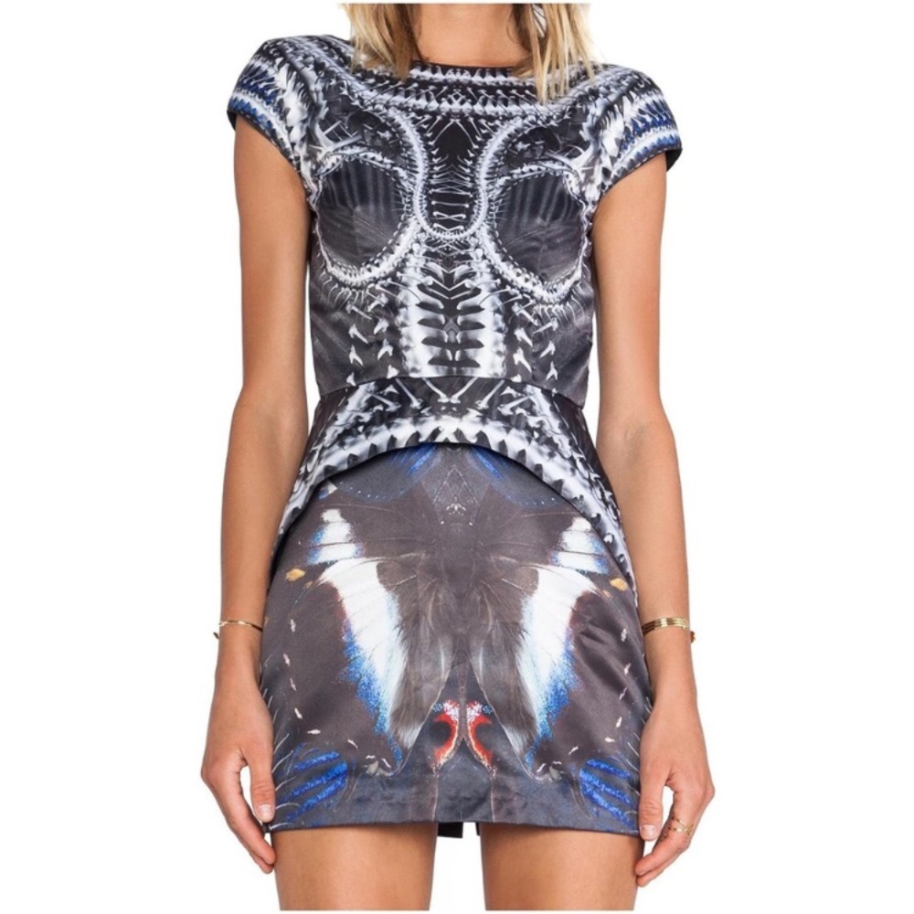 Stunning runway “Butterfly Bones Armor Dress”
